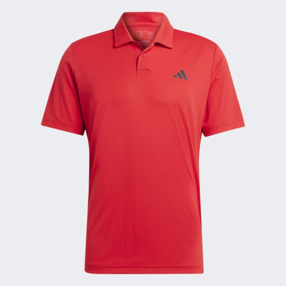 Adidas Men's Red Polo Shirt 3 BUTTON UP